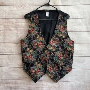 VINTAGE III MAIN FLORAL TAPESTRY VEST